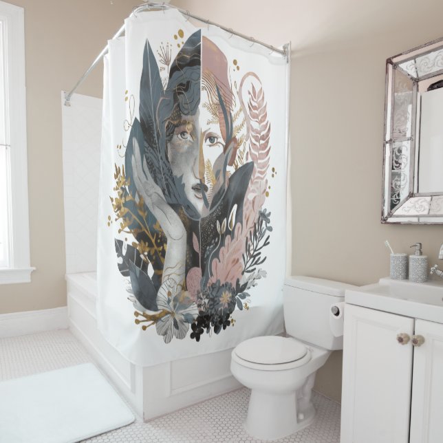 Cortina Para Box Dual Nature - A Surreal Floral Portrait (In Situ)