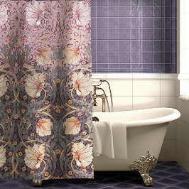 Cortina Para Box Dusty Pink Teal Pimpernel William Morris Floral
