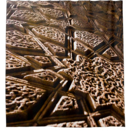 Cortina Para Box Earthy Brown Stars