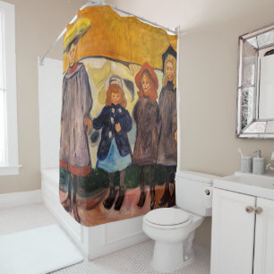 Cortina Para Box Edvard Munch - Quatro Meninas em Asgardstrand