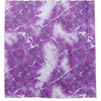 Cortina Para Box Efeito de Textura de Mármore Roxo