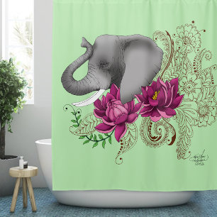 Cortina Para Box Elefante e Henna