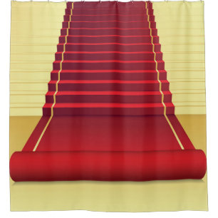 Cortina Para Box Elegância de tapetes vermelhos: fundo de vindima.