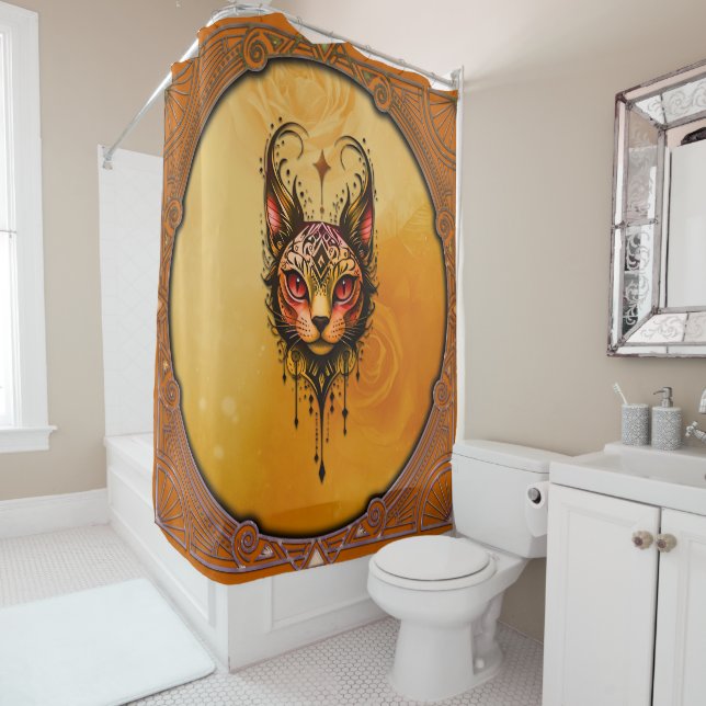 Cortina Para Box elegância fundamental: um retrato de um gato (In Situ)