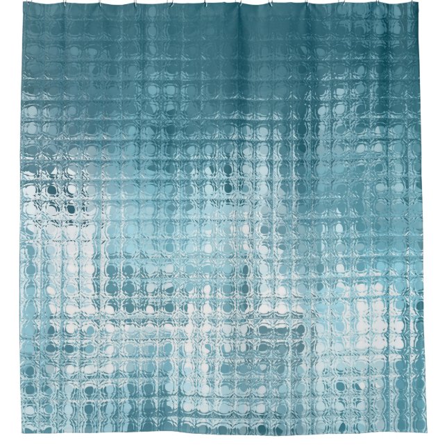 Cortina Para Box Elegante Abstrato azul: Belo fundo (Frente)