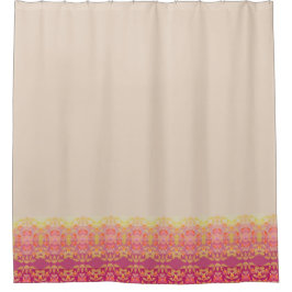 Cortina Para Box Elegante Apricot Floral