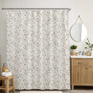 Cortina Para Box Elegante Boho Flor Silvestre