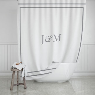 Cortina Para Box Elegante Hotel Chic Estiloso Monograma E Comercial