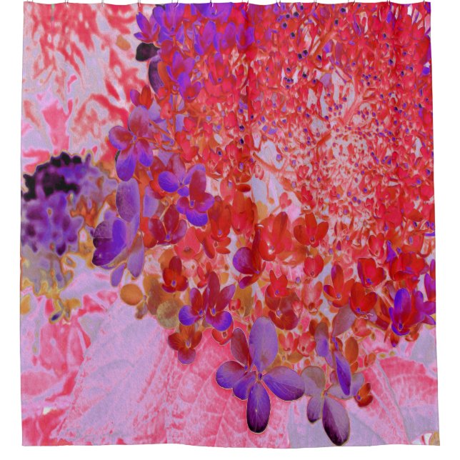 Cortina Para Box Elegante Roxo e Laranja (Frente)