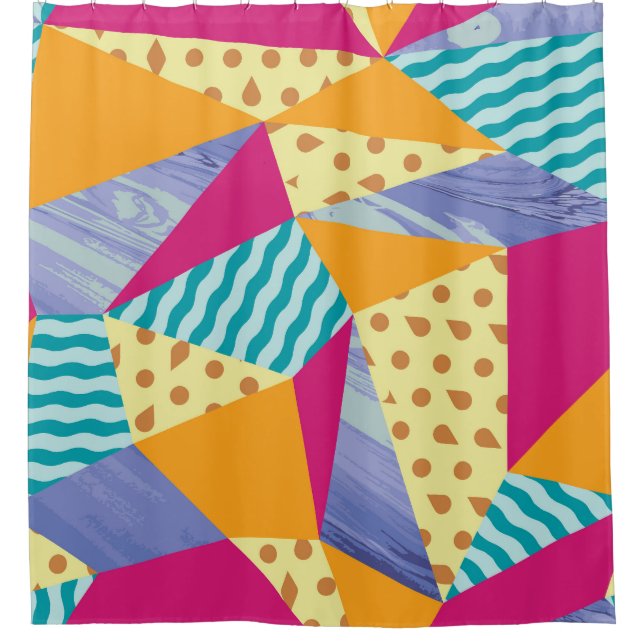 Cortina Para Box Elementos geométricos, abstrato: sem costura decor (Frente)