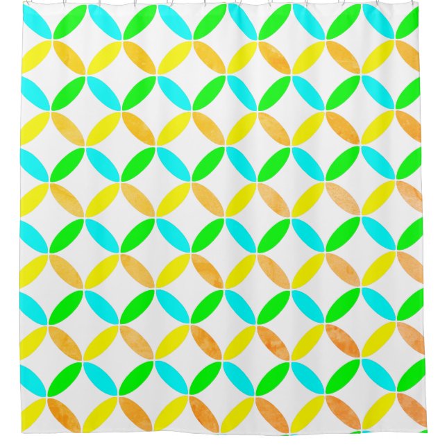 Cortina Para Box Ellipse Pattern Abstrato Art (Frente)