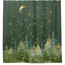 Cortina Para Box Enchanting Forest Woodland Shower Curtain