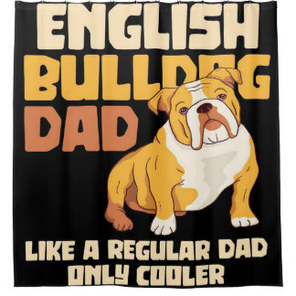 Cortina Para Box English bulldog dad dog| Best Father's day gift