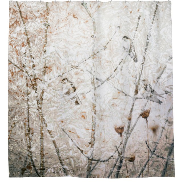 Cortina Para Box Engordas e ondulações Semi Abstrato Natureza Terra (Frente)