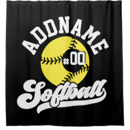 Cortina Para Box Equipe Retroativa de NOME ADD do Jogador de Softba