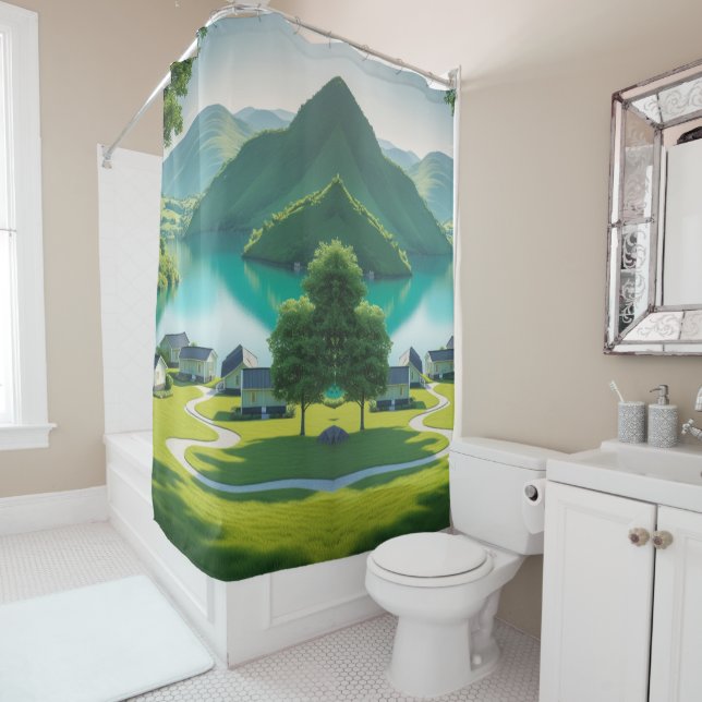 Cortina Para Box "Escape alpino: Atualize seus sentidos a cada Chá" (In Situ)