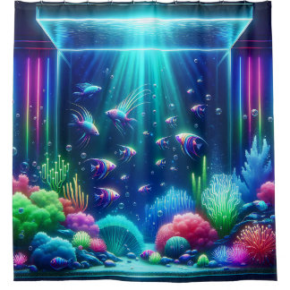 Cortina Para Box "Escape de Aquário Encantado"