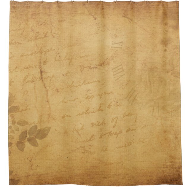 Cortina Para Box Escrevendo de flores da imagem de fundo (Frente)