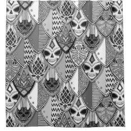 Cortina Para Box escudos góticos bw