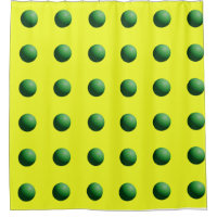 Esferas Verdes sobre Amarelo