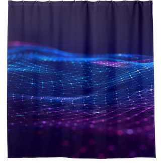 Cortina Para Box espaço abstrato poligonal de baixo fundo polimoso 