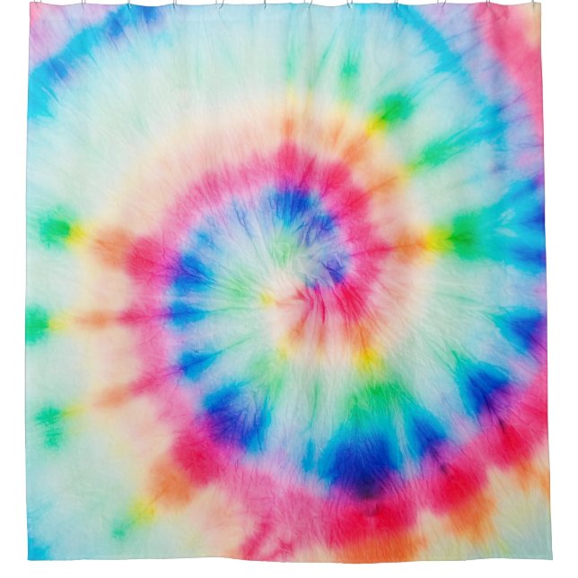 Cortina Para Box Espiral De Aquarela. Artística Orgânica Suja Art.  (Frente)