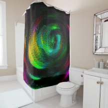 Espiral estranha colorida com efeito de jornal no 