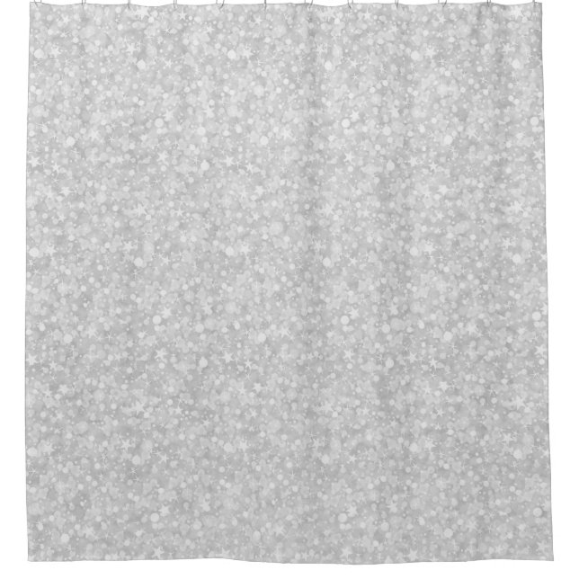 Cortina Para Box Espuma Branca E cinza (Frente)