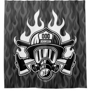 Cortina Para Box Estação Personalizada de Bombeiros de Emergência