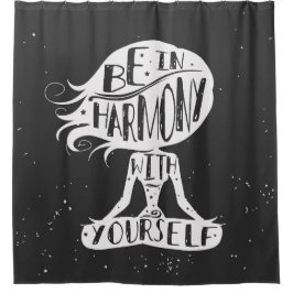 Cortina Para Box Esteja na harmonia com o senhor mesmo