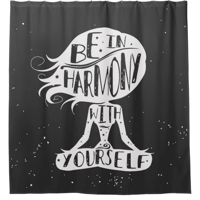 Cortina Para Box Esteja na harmonia com o senhor mesmo (Frente)