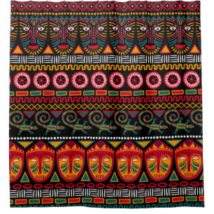 Cortina Para Box Estilo Africano: Apreciação Decorativa do Padrão.
