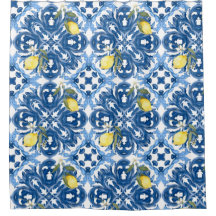 estilo italiano,azulejos,majolica,limão,Impressão 