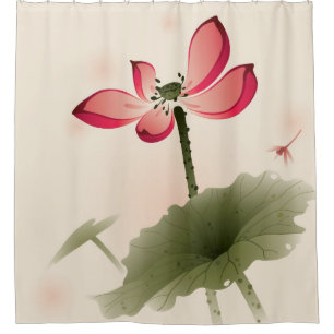 Cortina Para Box Estilo oriental Lotus