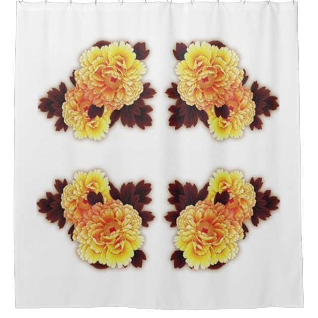 Cortina Para Box Estilos Clássicos Florais (Frente)