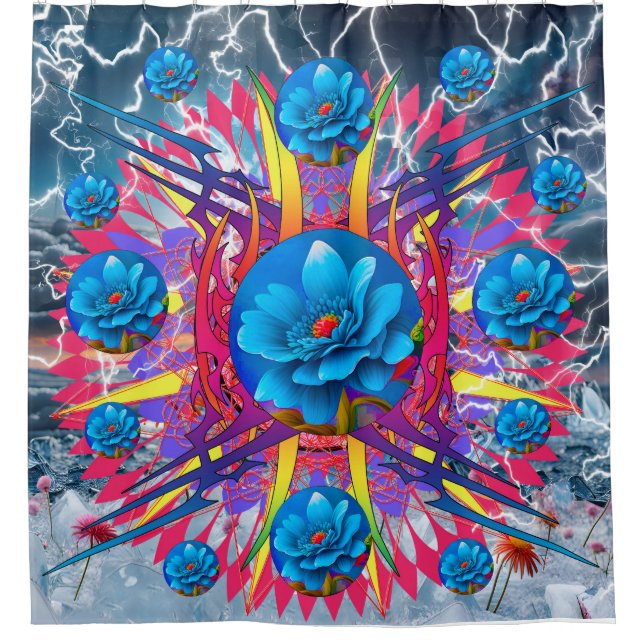 Cortina Para Box Estrela Flor (Frente)