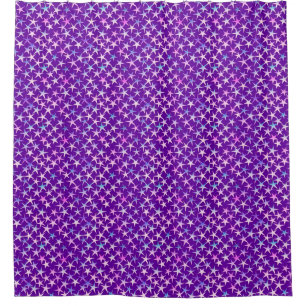 Cortina Para Box Estrelas do cetim, lavanda no roxo