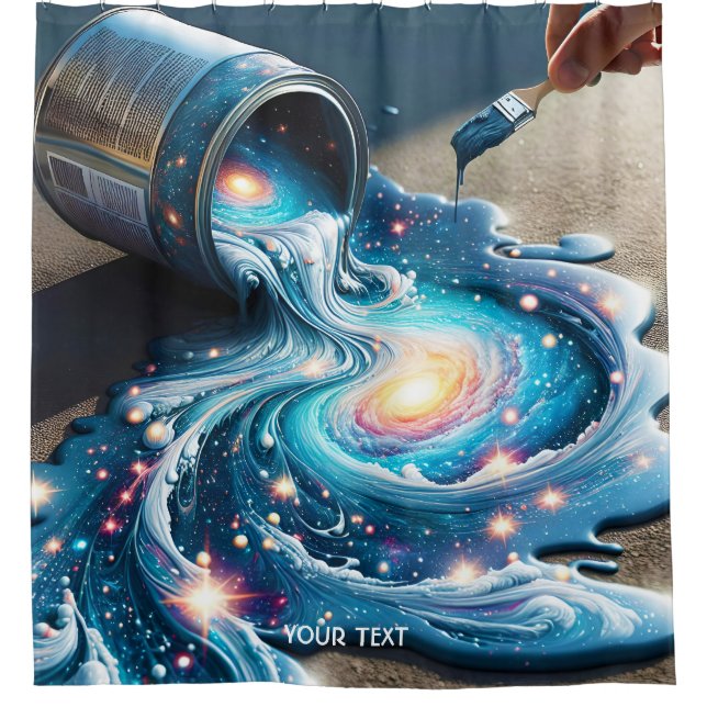 Cortina Para Box Estrelas do Espaço de Pintura Fantasy (Frente)