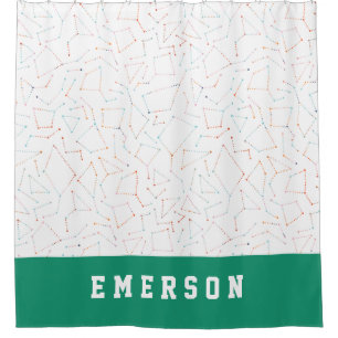 Cortina Para Box Estrelas e padrão de astronomia divertida do espaç