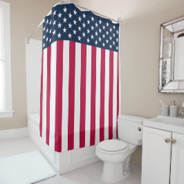 Cortina Para Box Estrelas Modernas e Bandeiras dos EUA