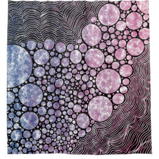 Cortina Para Box Estrelas ou círculos desenho abstrato prina canvas