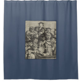 Cortina Para Box Estudiosos em uma aula (por William Hogarth)