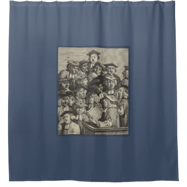 Cortina Para Box Estudiosos em uma aula (por William Hogarth) (Frente)