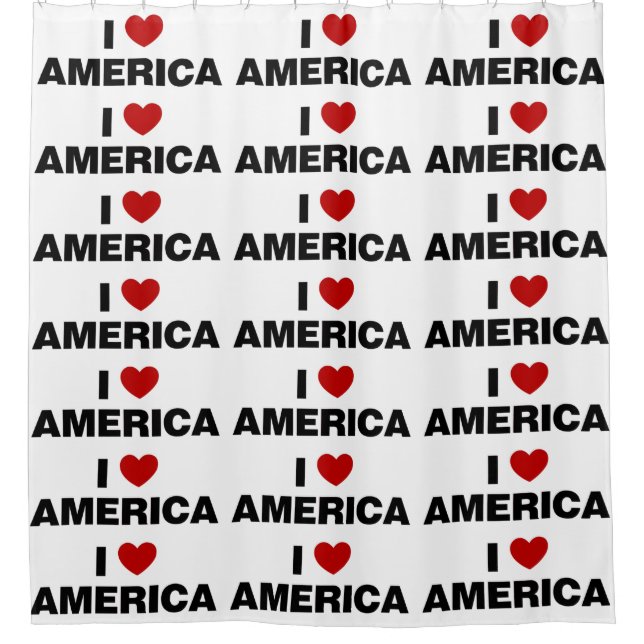 Cortina Para Box Eu amo a América (Frente)