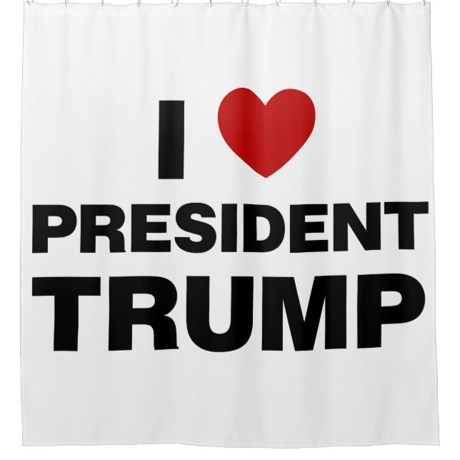 Cortina Para Box Eu Amo o Presidente Trump Heart (Frente)
