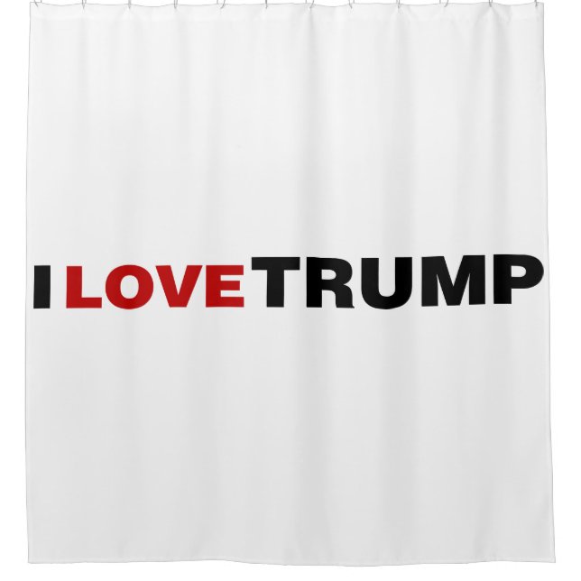 Cortina Para Box Eu Amo Trump (Frente)