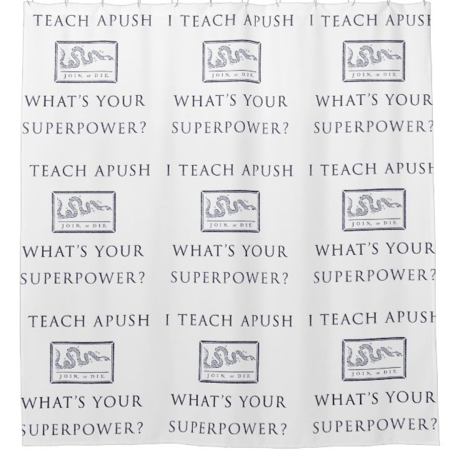 Cortina Para Box Eu ensino APUSH (Frente)