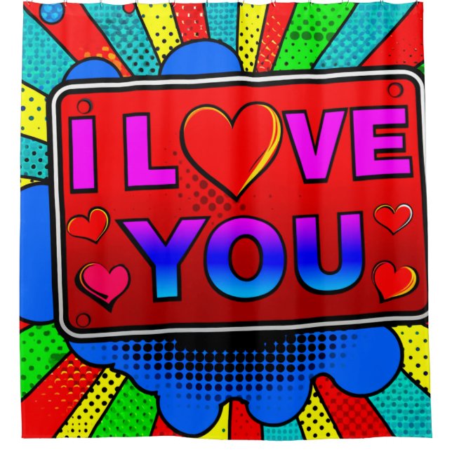 Cortina Para Box Eu Te Amo (Frente)