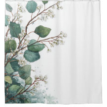 Eucalipto Verde Pastel Floral Botânico Caprichoso