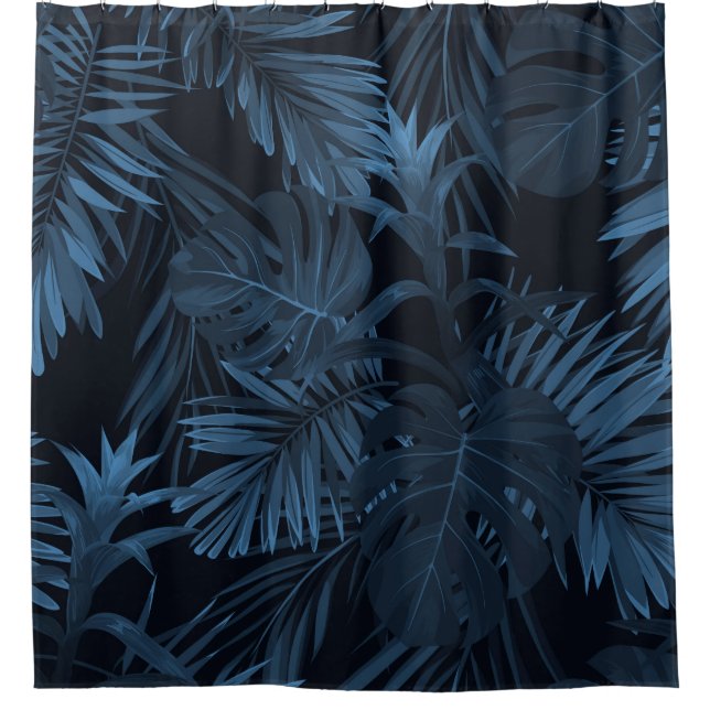 Cortina Para Box Exotic tropical vrctor background with hawaiian pl (Frente)